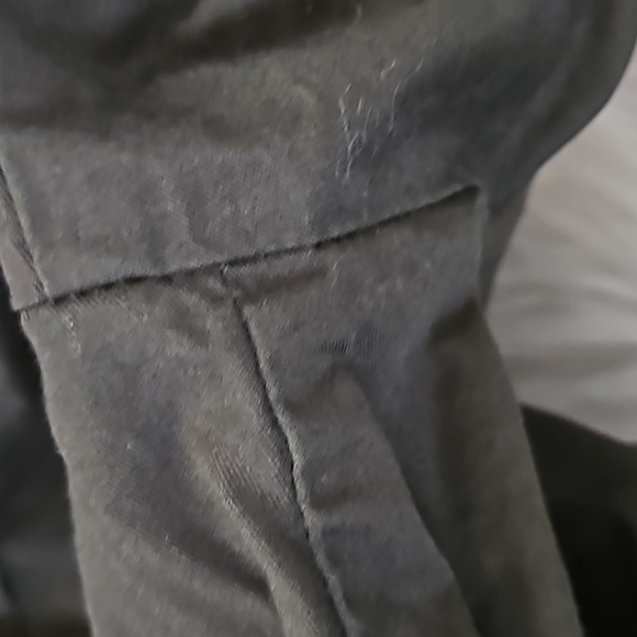 Denim 24/7 Olive Green Utility Jacket with Black Appliques & Tie Waist NWOT - Picture 11 of 12